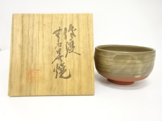 JAPANESE TEA CEREMONY / TEA BOWL CHAWAN / RED MUD / ARTISAN WORK